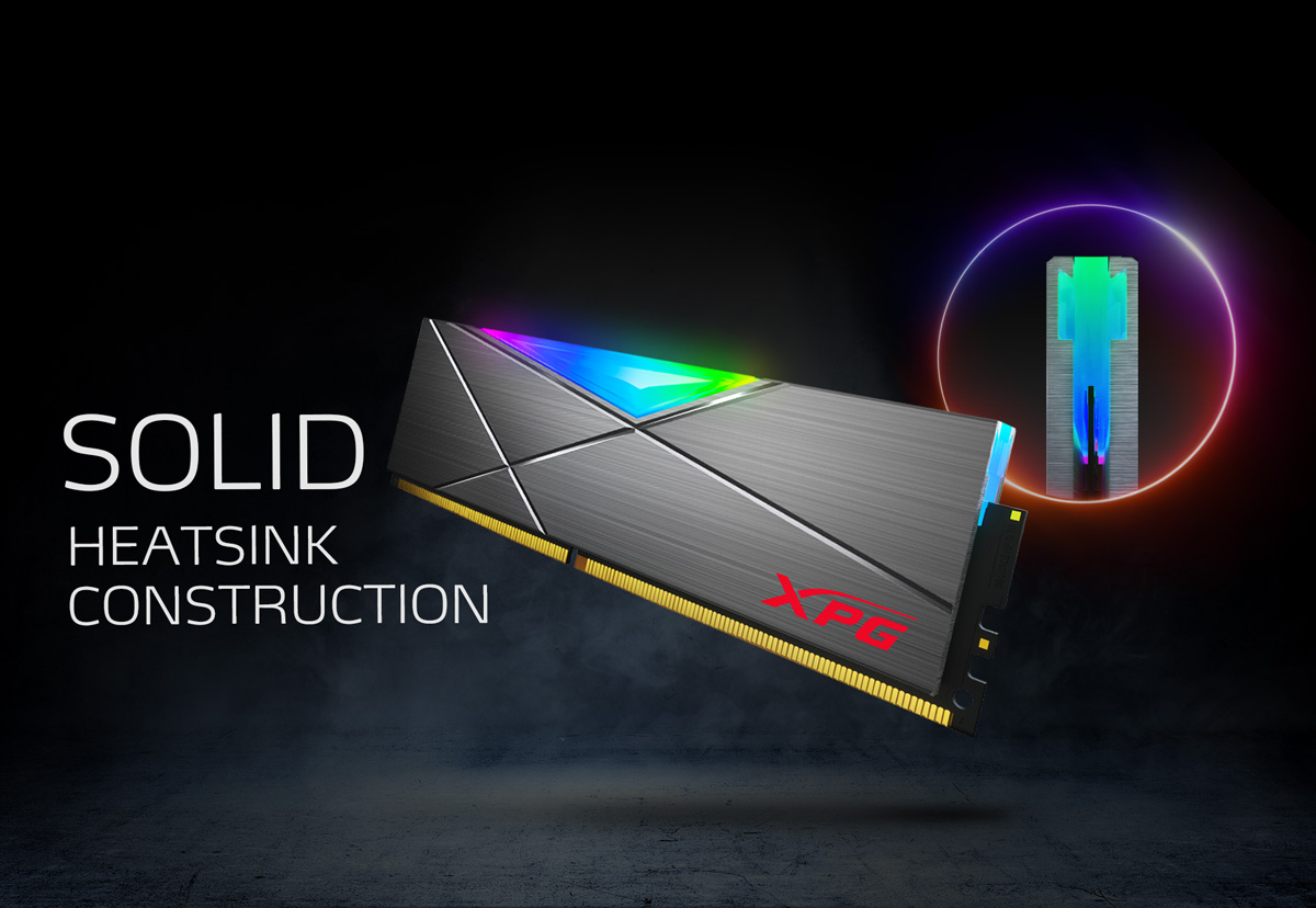 Cặp RAM XPG Spectrix D50 RGB Black 32GB 3200Mhz